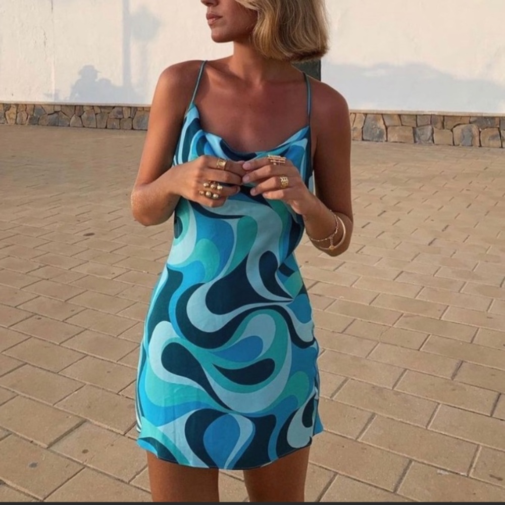 Zara Blue Mini Dress